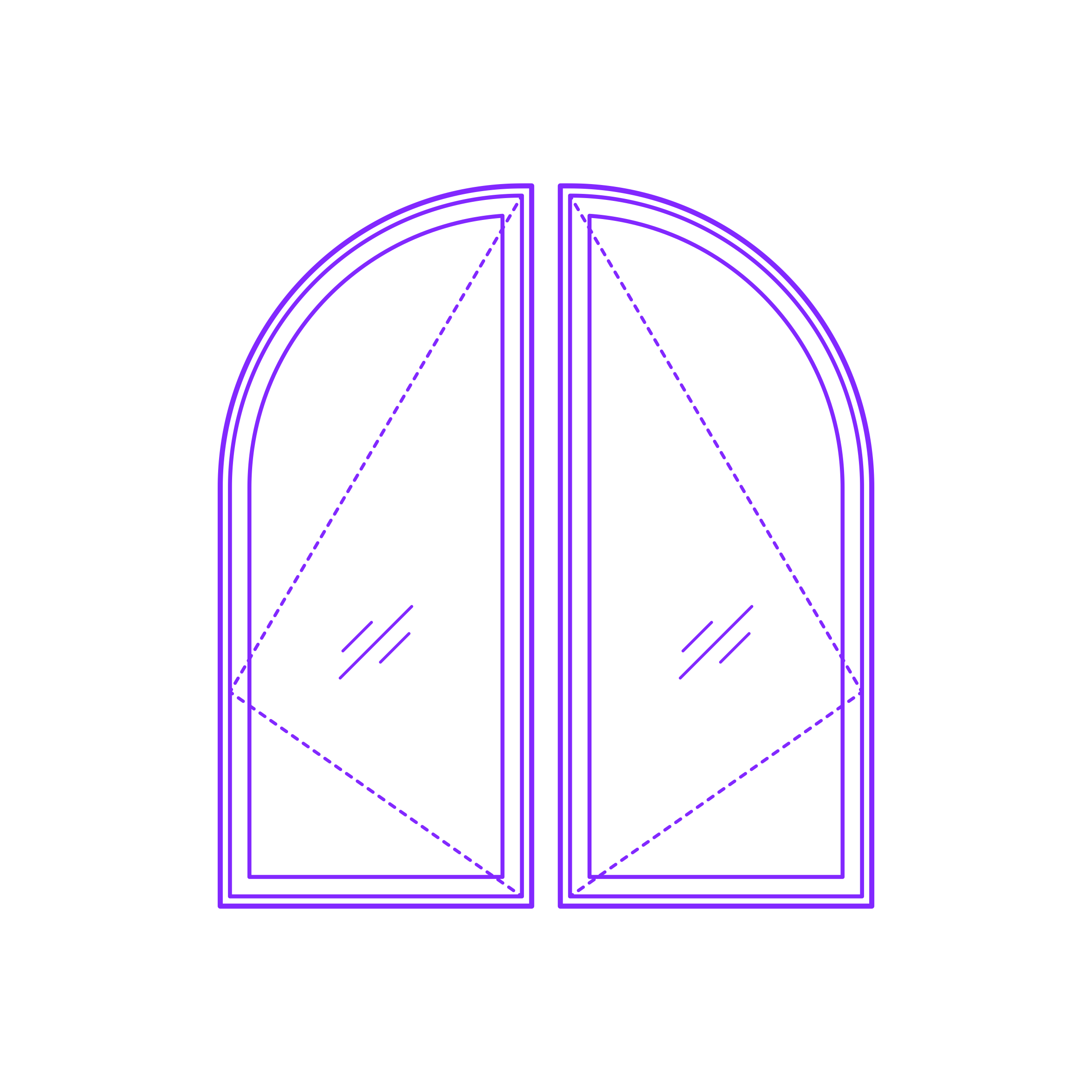Buildings Casement Windows Springline Partial Icon Svg Vector Free Vectors